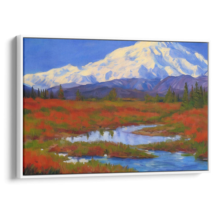 Impressionism Denali Print - Canvas Art Print by Kanvah