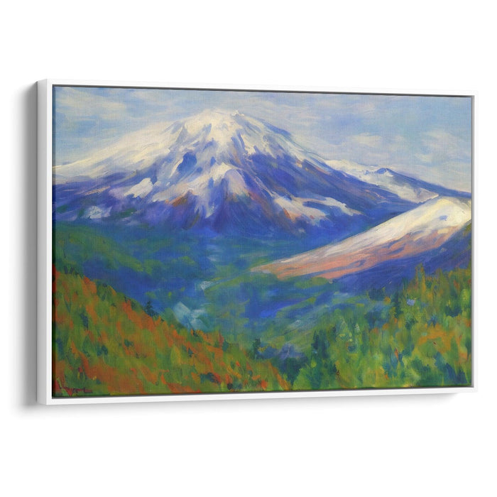 Impressionism Mount St. Helens Print - Canvas Art Print by Kanvah