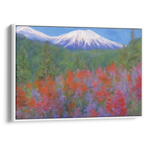 Impressionism Mount St. Helens Print - Canvas Art Print by Kanvah