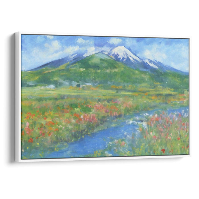 Impressionism Mount St. Helens Print - Canvas Art Print by Kanvah