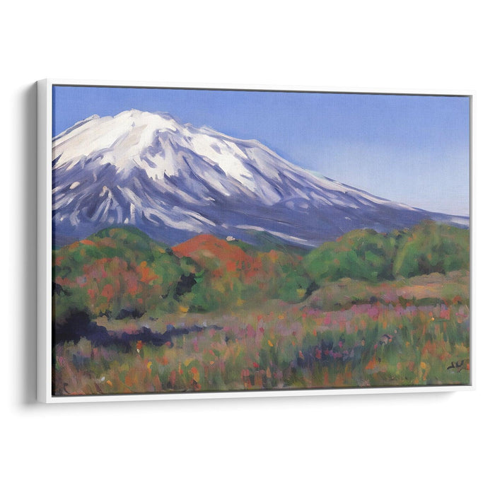 Impressionism Mount St. Helens Print - Canvas Art Print by Kanvah