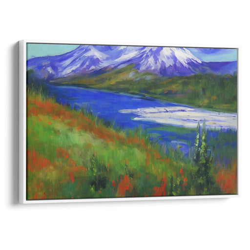 Impressionism Mount St. Helens Print - Canvas Art Print by Kanvah