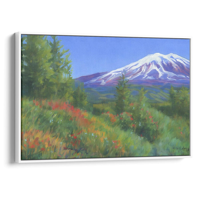 Impressionism Mount St. Helens Print - Canvas Art Print by Kanvah