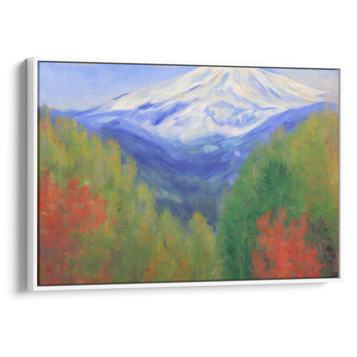 Impressionism Mount St. Helens Print - Canvas Art Print by Kanvah