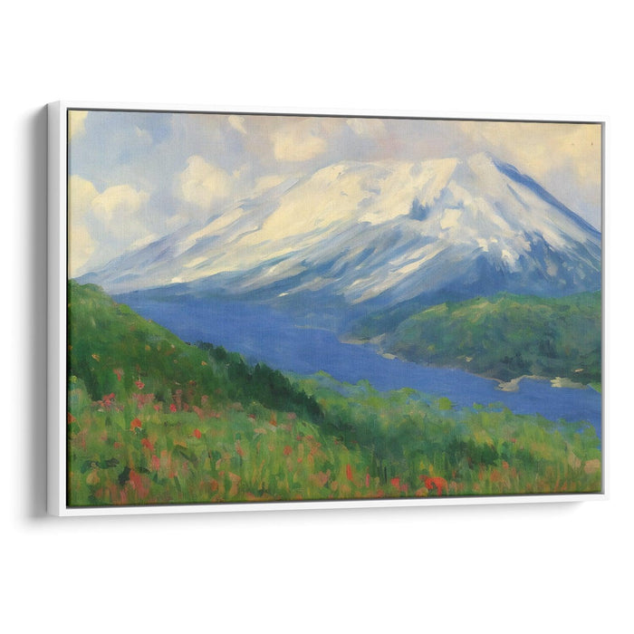 Impressionism Mount St. Helens Print - Canvas Art Print by Kanvah