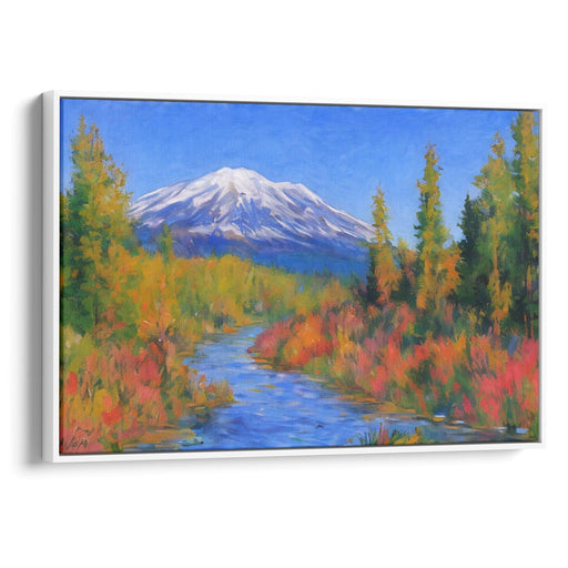 Impressionism Mount St. Helens Print - Canvas Art Print by Kanvah