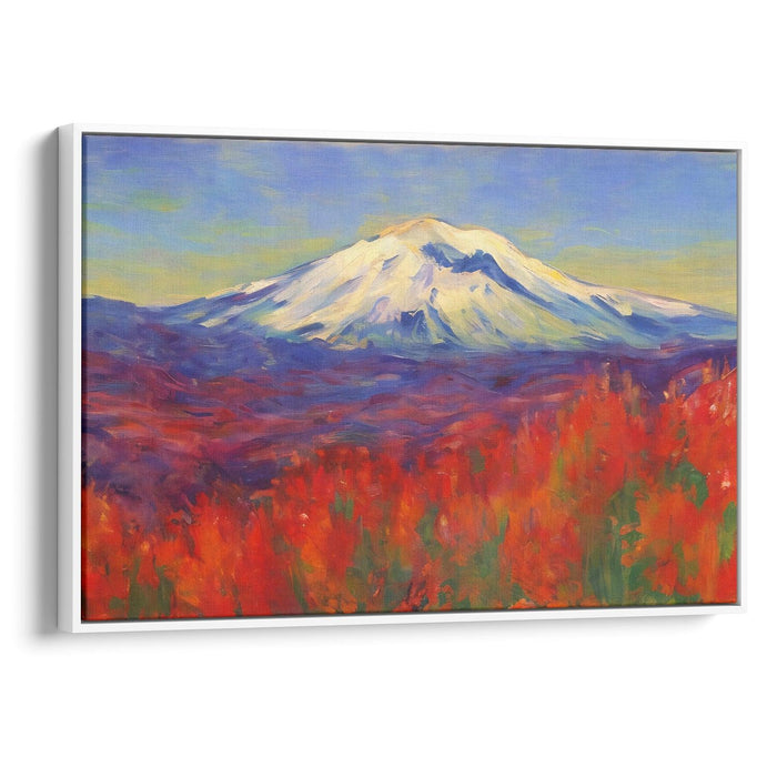 Impressionism Mount St. Helens Print - Canvas Art Print by Kanvah