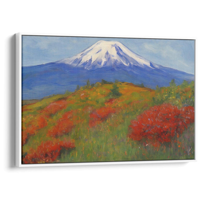 Impressionism Mount St. Helens Print - Canvas Art Print by Kanvah