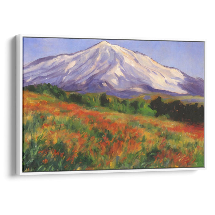 Impressionism Mount St. Helens Print - Canvas Art Print by Kanvah