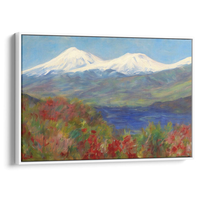 Impressionism Mount St. Helens Print - Canvas Art Print by Kanvah