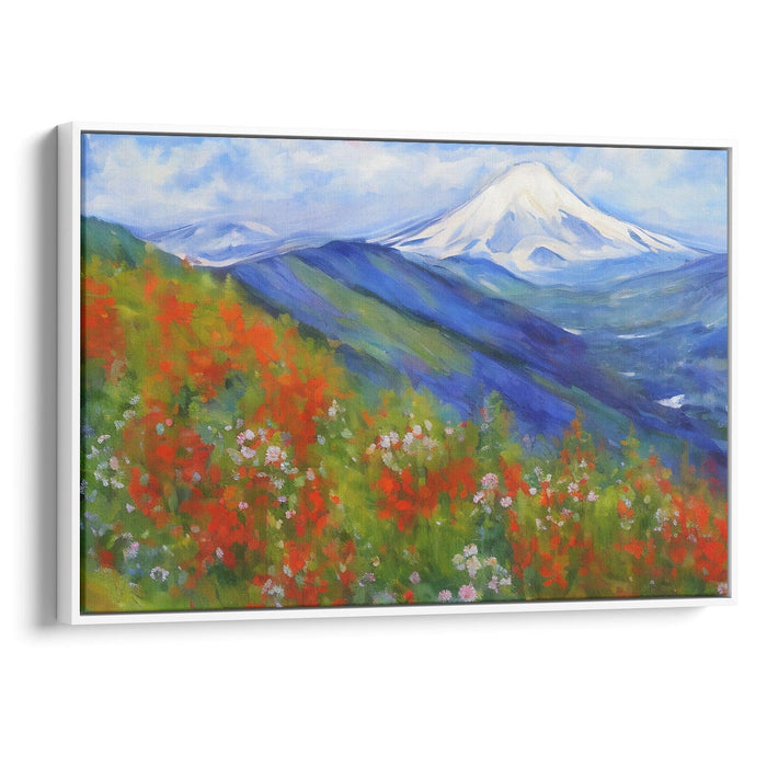 Impressionism Mount St. Helens Print - Canvas Art Print by Kanvah