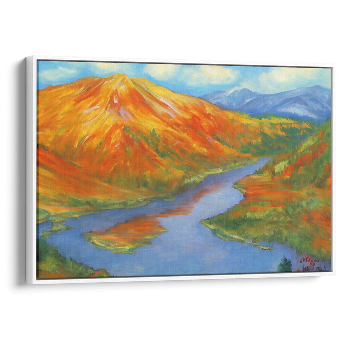 Impressionism Mount St. Helens Print - Canvas Art Print by Kanvah