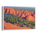 Watercolor Uluru Print - Canvas Art Print by Kanvah