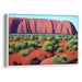 Watercolor Uluru Print - Canvas Art Print by Kanvah