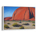 Watercolor Uluru Print - Canvas Art Print by Kanvah