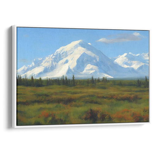 Realism Denali Print - Canvas Art Print by Kanvah