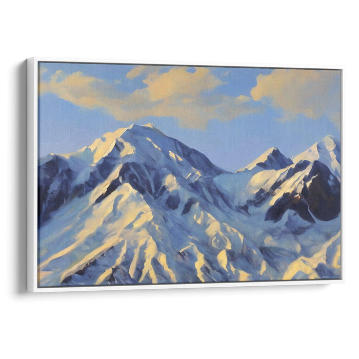 Realism Denali Print - Canvas Art Print by Kanvah