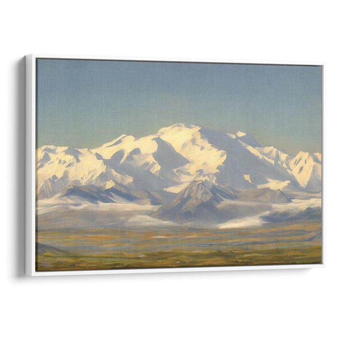 Realism Denali Print - Canvas Art Print by Kanvah