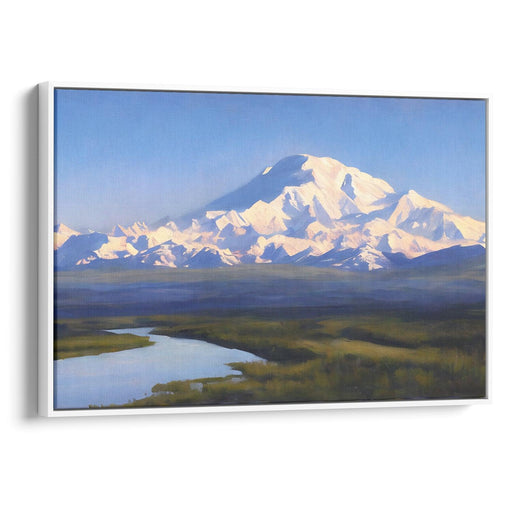 Realism Denali Print - Canvas Art Print by Kanvah