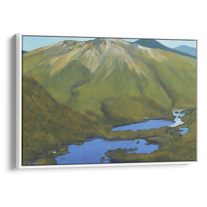 Realism Mount St. Helens Print - Canvas Art Print by Kanvah