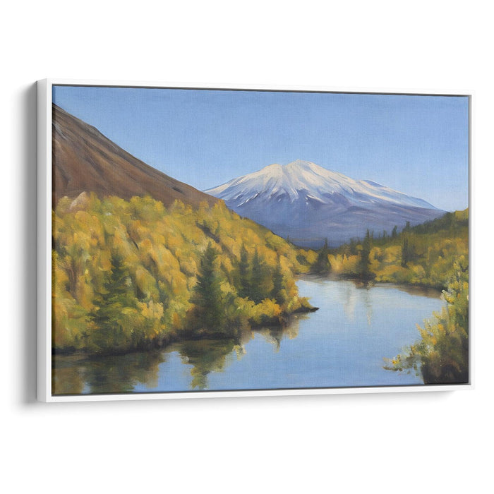 Realism Mount St. Helens Print - Canvas Art Print by Kanvah