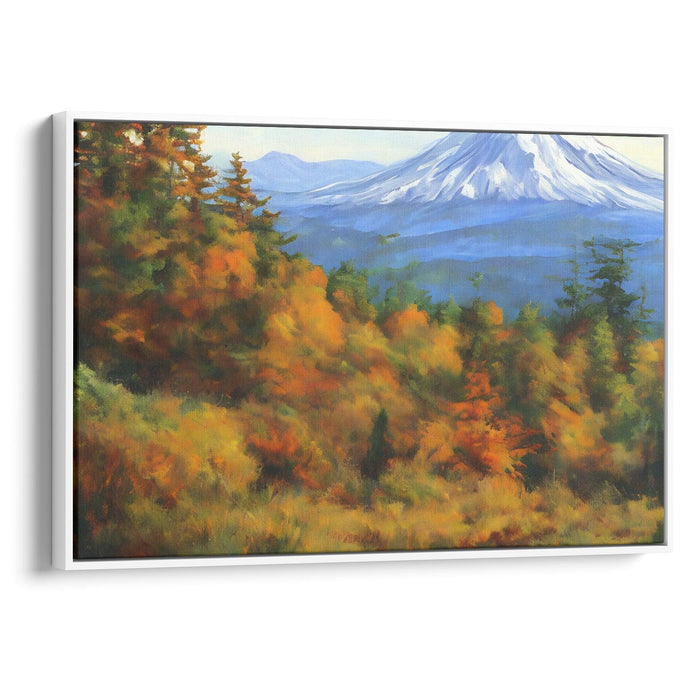 Realism Mount St. Helens Print - Canvas Art Print by Kanvah