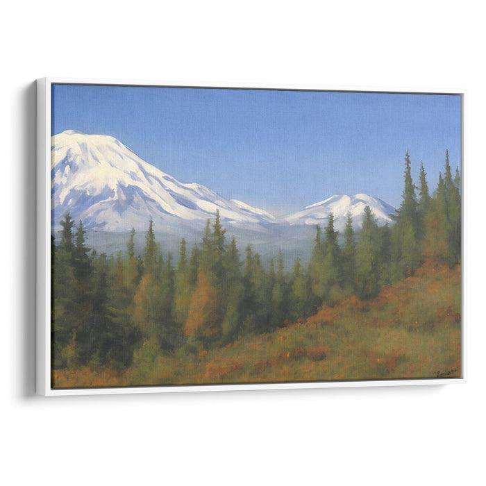 Realism Mount St. Helens Print - Canvas Art Print by Kanvah