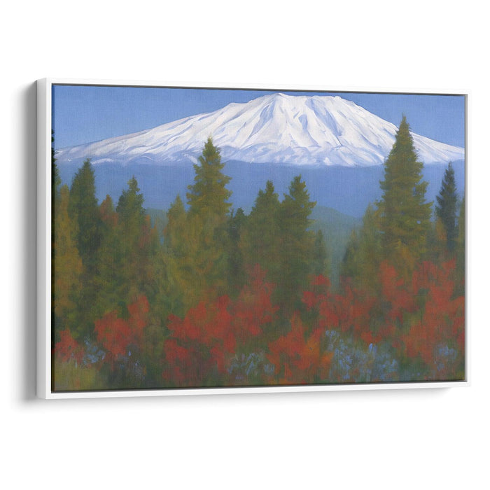 Realism Mount St. Helens Print - Canvas Art Print by Kanvah