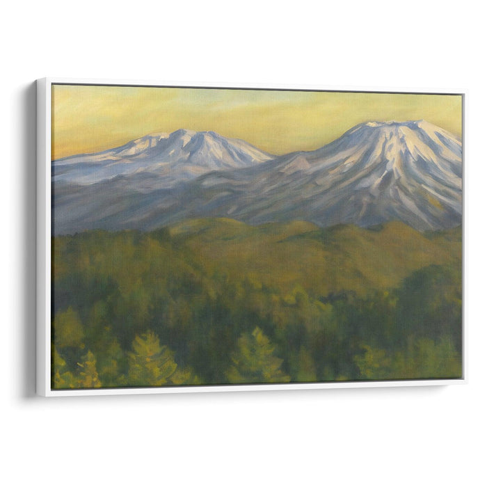 Realism Mount St. Helens Print - Canvas Art Print by Kanvah