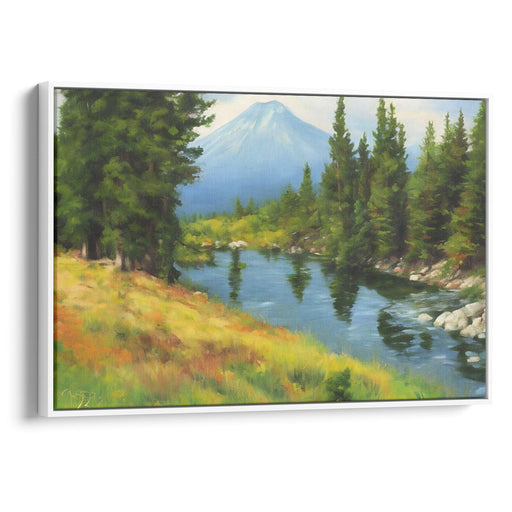 Realism Mount St. Helens Print - Canvas Art Print by Kanvah