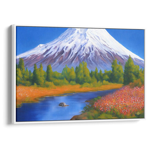 Realism Mount St. Helens Print - Canvas Art Print by Kanvah