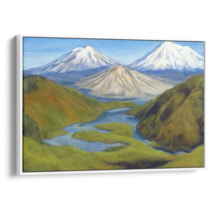 Realism Mount St. Helens Print - Canvas Art Print by Kanvah