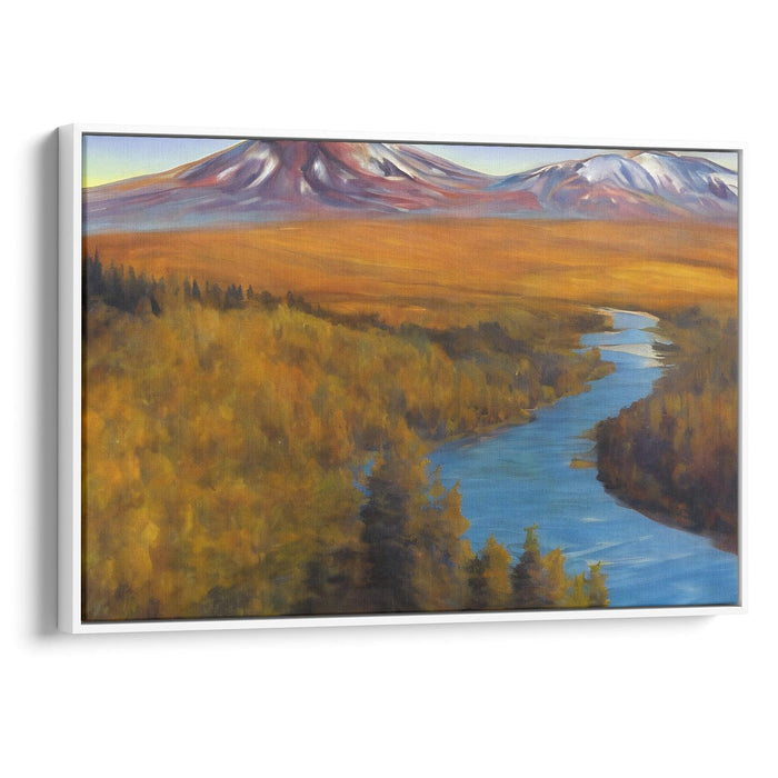 Realism Mount St. Helens Print - Canvas Art Print by Kanvah