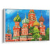 Realism St. Basil's Cathedral Print - Canvas Art Print by Kanvah