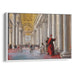 Realism Colonnade of St. Peter's Basilica Print - Canvas Art Print by Kanvah