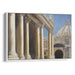 Realism Colonnade of St. Peter's Basilica Print - Canvas Art Print by Kanvah