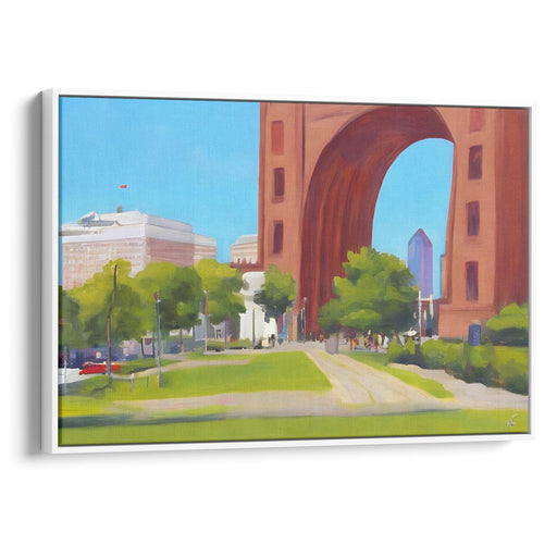 Realism St. Louis Arch Print - Canvas Art Print by Kanvah