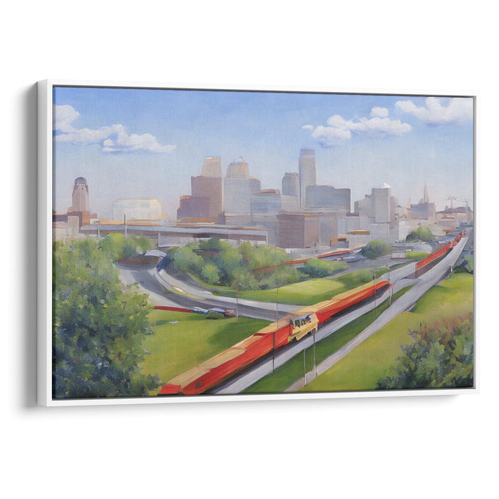 Realism St. Louis Arch Print - Canvas Art Print by Kanvah