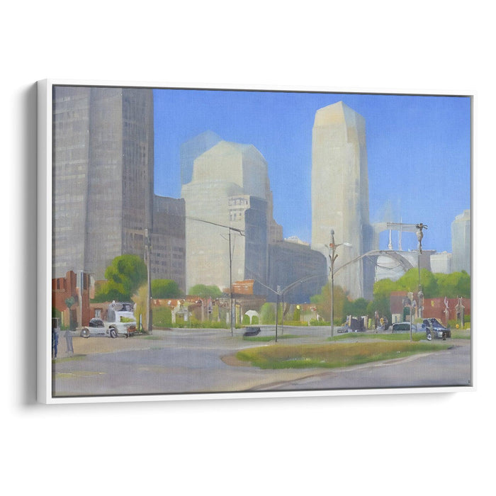 Realism St. Louis Arch Print - Canvas Art Print by Kanvah