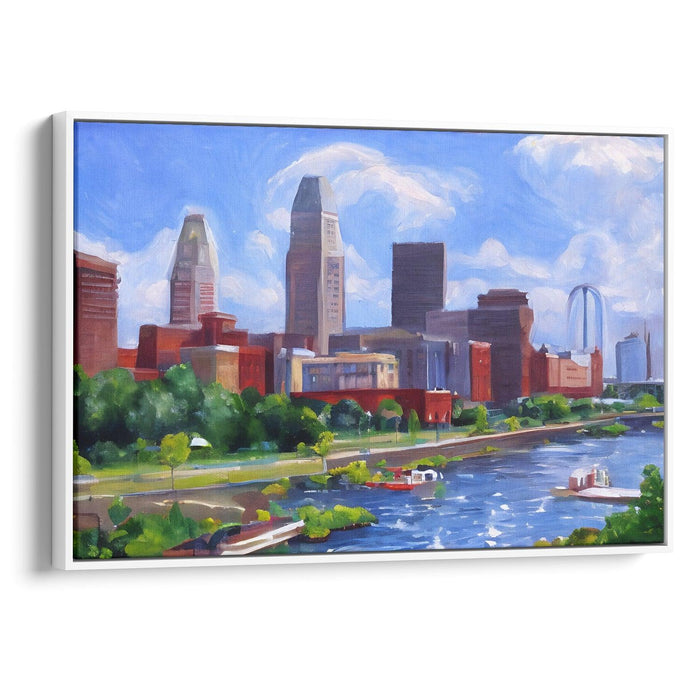 Realism St. Louis Arch Print - Canvas Art Print by Kanvah