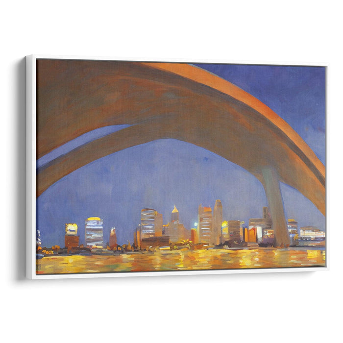 Realism St. Louis Arch Print - Canvas Art Print by Kanvah