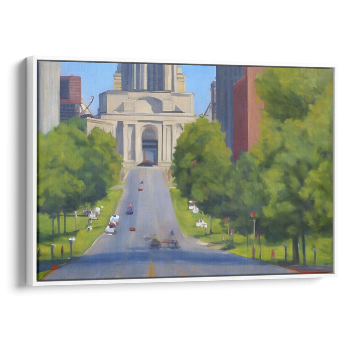 Realism St. Louis Arch Print - Canvas Art Print by Kanvah