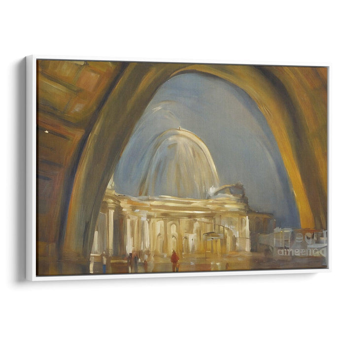 Realism St. Louis Arch Print - Canvas Art Print by Kanvah