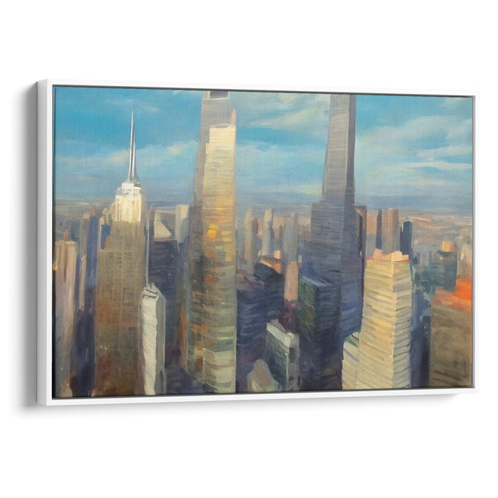 Realism Willis Tower Print - Canvas Art Print by Kanvah