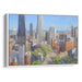 Realism Willis Tower Print - Canvas Art Print by Kanvah