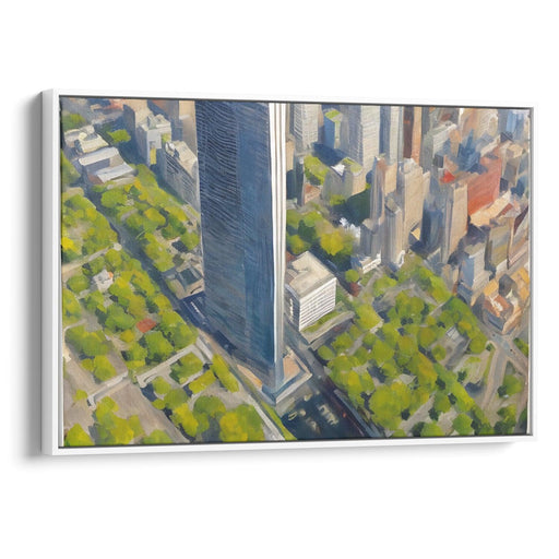 Realism Willis Tower Print - Canvas Art Print by Kanvah