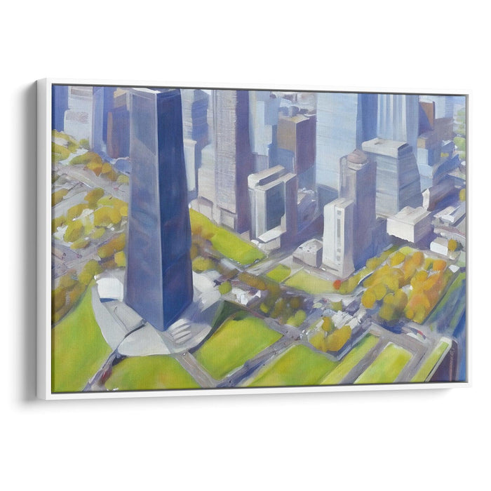 Realism Willis Tower Print - Canvas Art Print by Kanvah