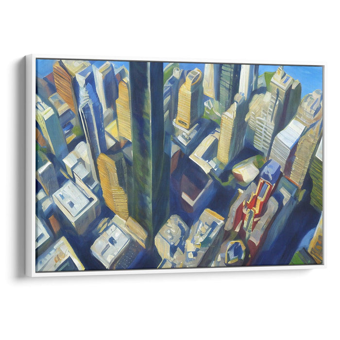 Realism Willis Tower Print - Canvas Art Print by Kanvah