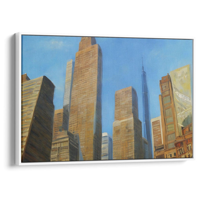 Realism Willis Tower Print - Canvas Art Print by Kanvah