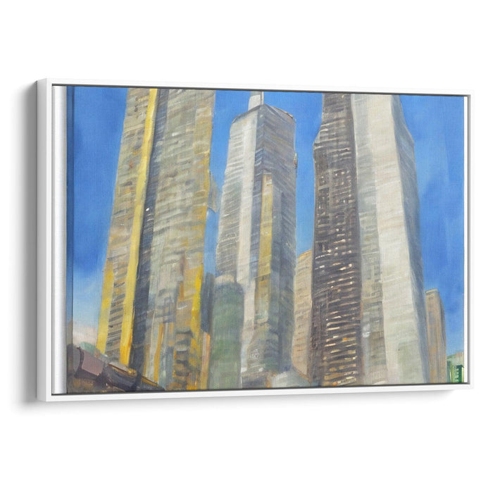 Realism Willis Tower Print - Canvas Art Print by Kanvah